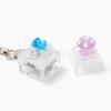 Animal Keyboard Fidget Keychain Finger Button Clicker Decompression Toy With Colorful Lights