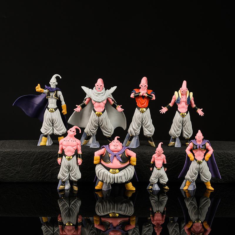 Dragon Ball Eight Buu Figurines Evil Majin Buu Bui Martial Arts Club Super Saiyan Anime Model Ornaments