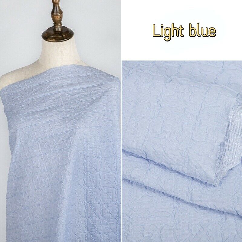 100*140cm Waterproof Embossed Winter Quilted Cotton Fabric For Making Padded Jacket Down Coat Wrinkled Down Jacket Fabric