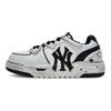 MLB Chunky Liner Abrasion Resistant Height Increasing Low Top Skateboard Shoes Unisex Black White Blue 3ASXCA12N-50WHS(Team80-)