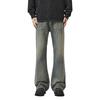 Xxbro Herren Amerikanische High Street Gewaschene Bambus-Baumwolle Schlaghose mit weitem Bein