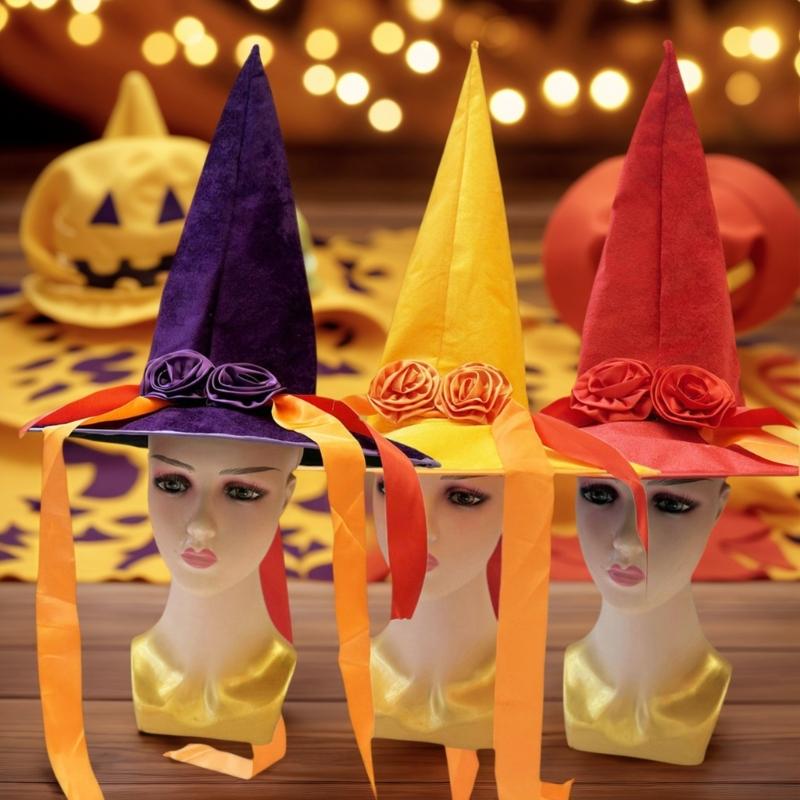 Lightweight Pointed Witch Hat With Stylish Design Halloween Costumes Accessories Comfortable Clothing Accessory