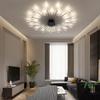 Black 30 Heads Non Dimmable Pendant Lights Creative Fireworks Design Chandelier Modern Ceiling Light for Living Room Exhibition Hall Bedroom