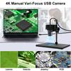 ELP 4K USB Webcam 5X Manual Optical Zoom Variable 2160P Ultra High UVC with CMOS IMX 415 Plug and Linux Camera, 2.8-12mm Lens, Definition, Sensor,