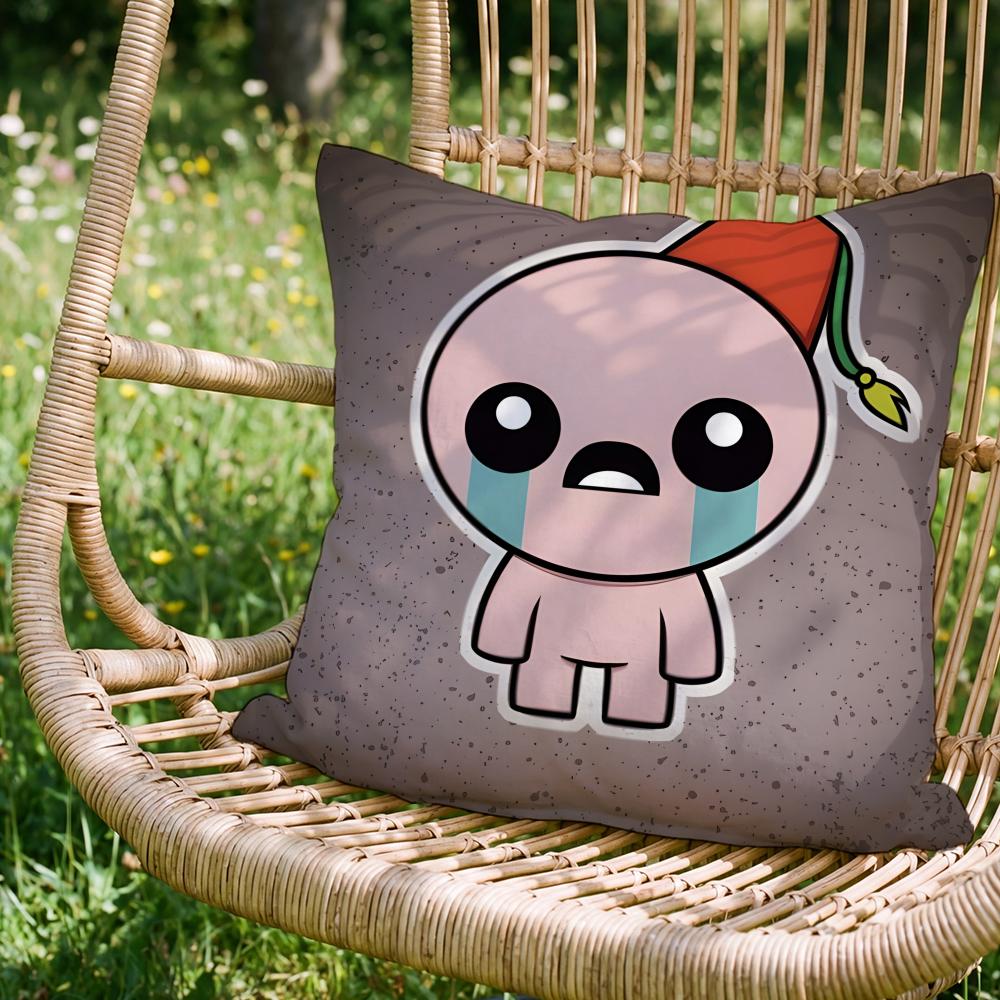 Stylish Tthe Binding of Isaacw Cushion Cover Versatile DoubleSided Pillow Case Fit for Sofa Bed Car Daily Decor