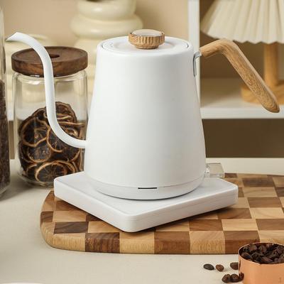 Gooseneck Electric Kettle Temperature Display Auto Shut Off Water Boiler White