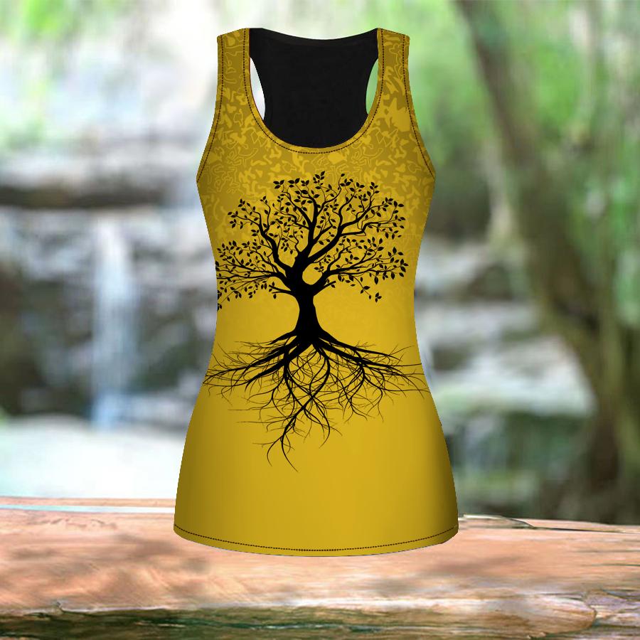 Женские летние спортивные рубашки с 3D-принтом розовых деревьев для занятий йогой