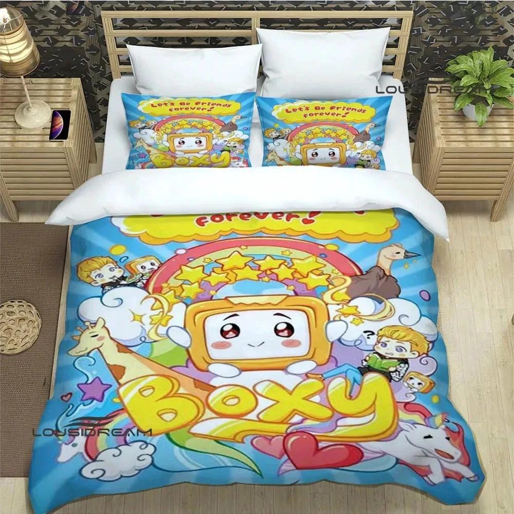 Lankybox Foxy Boxy cute printed Bedding Sets exquisite bed supplies set duvet cover bed comforter set bedding set luxury