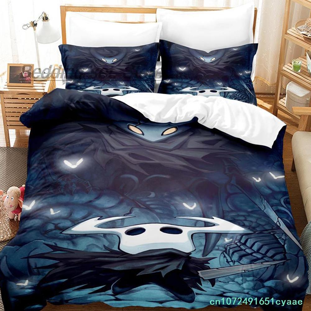 Hollow Knight Bedding Set Single Twin Full Queen King Size Bed Set Aldult Kid Bedroom Duvetcover Sets 3D Print Anime Kawaii