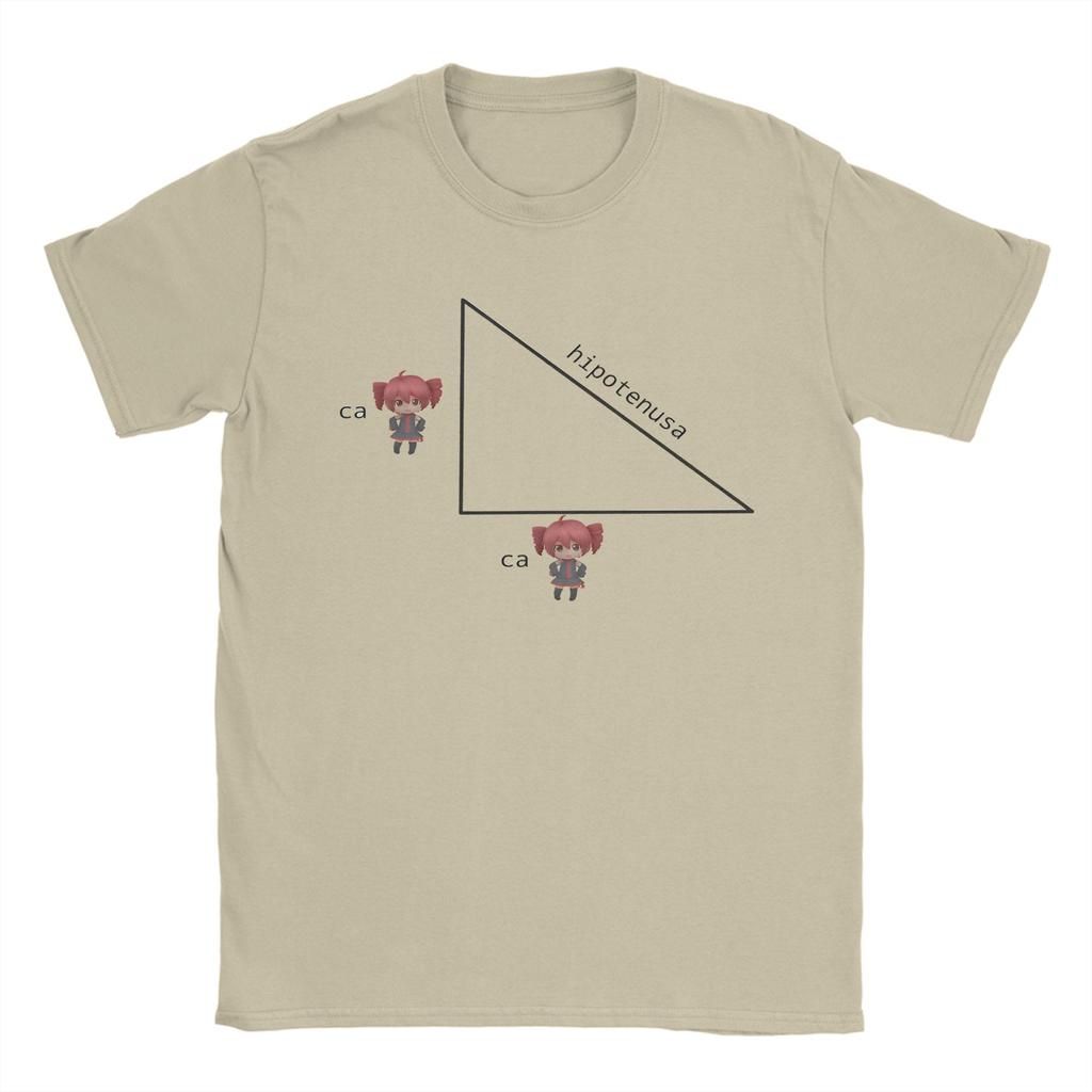 Pánské Dámské Kasane Teto Hypotenusa Meme Tričko Kreslené Oblečení z Čisté Bavlny Bláznivé Krátký Rukáv Kulatý Límec Tričko