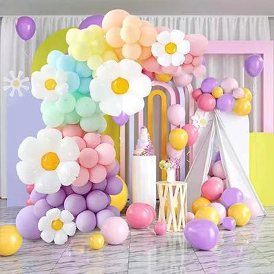 Conjunto Criativo de Corrente de Balões de Girassol para Aniversários, Casamentos e Decorações de Festa