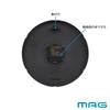 MAG Wall Continuous Second Galette Noah Precision Clock, Analog, Cute, Stylish, Simple, Small, Silent, Hand, 22.5cm Diameter, Ivory, W-808A IV-Z,