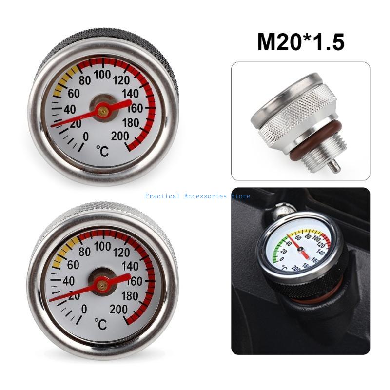 U75E M20x1.5 Engine Oil Temperature Gauge 0 To 200℃ Easy Installation Oil Temp Gauge