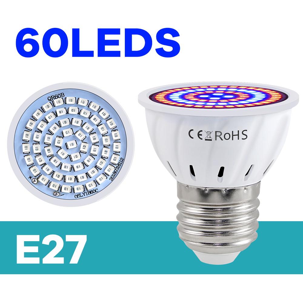 Plant Grow Light 220V LED Growth Bulb E27/E26 Full Spectrum GU10 Hydroponic B22 Seed Fill Lamp MR16 Succulent E14 Growing Lights