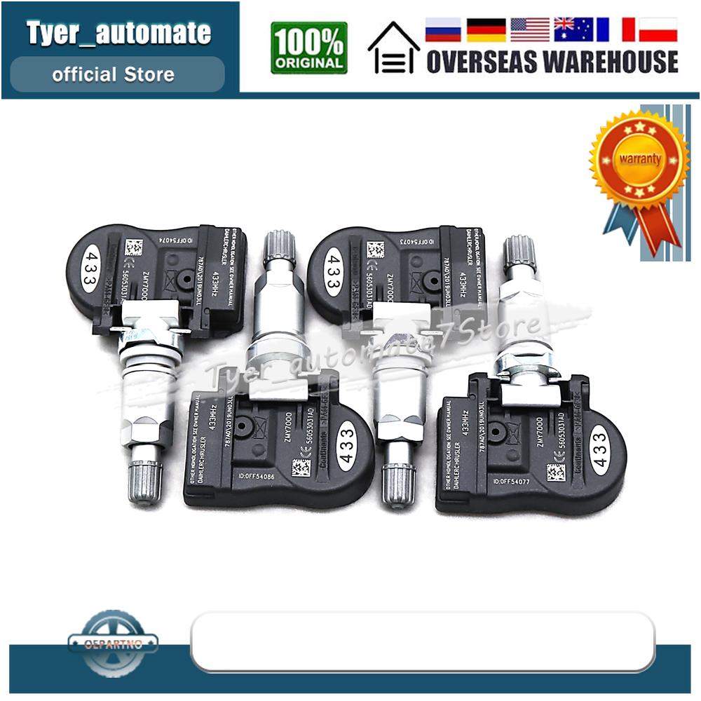4PCS For Chrysler 200 Sebring Dodge Avenger Caliber Journey Charger Tire Pressure Monitoring System Sensor 433MHz 56053031AD
