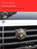 Wolf Head Metal Car Emblem: Personality Badge for Body, Grille, and Scratch Decoration
