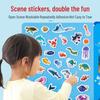 Cross-Border Activity Handbag: Jelly Stickers & Quiet Scene Puzzle Book for Kids