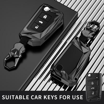 Fit for Volkswagen Car Key Case Ring Cover Housing Shell Protector Skoda Octavia A7 Rapid Kodiaq Fabia Seat Ibiza Leon Ateca