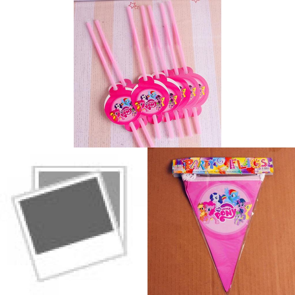 Adorable My Little Pony Girls Theme Tableware For Festive Birthday Party Decor