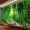 Photo Wallpaper 3d Green Forest Bamboo Nature Scenery Mural Living Room Tv Sofa Background Wall Mural