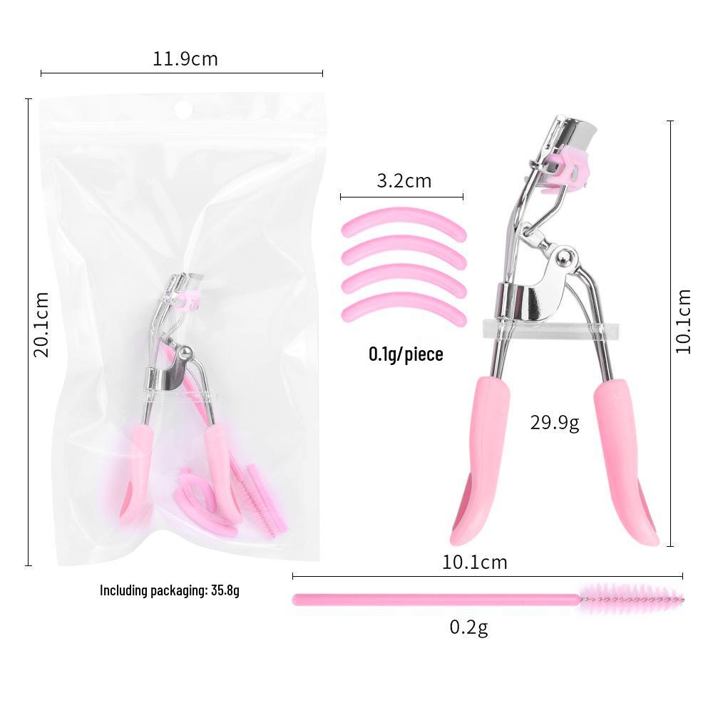 Víceúčelová sada kleštiček na řasy: 3v1 karta na řasy, štít na oční linky a kartáček na obočí