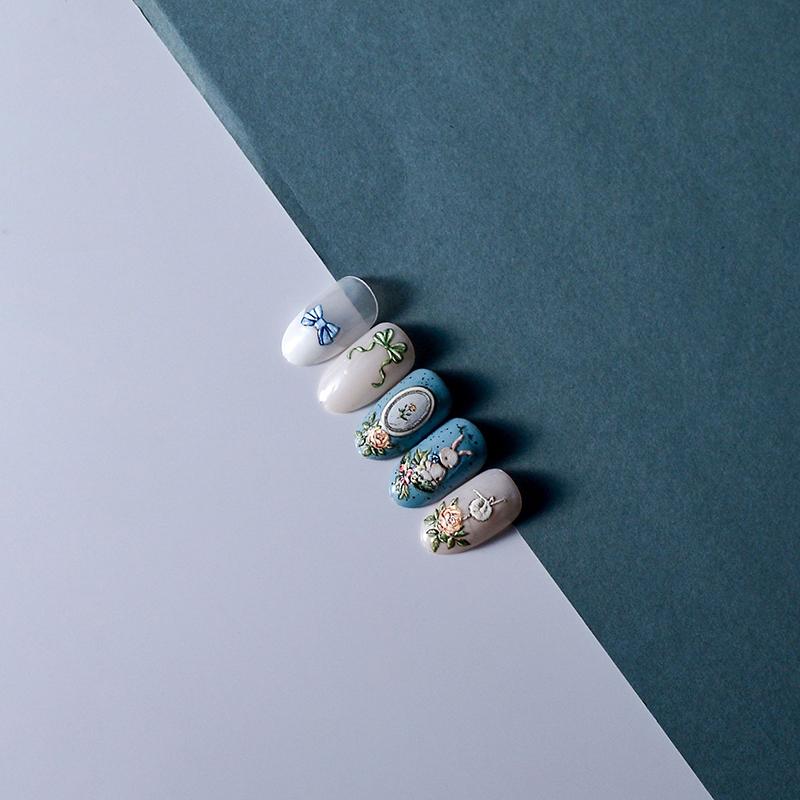 Nail Relief Stickers Nail Three-Dimensional Stickers Nail Decoration Diy Pretty