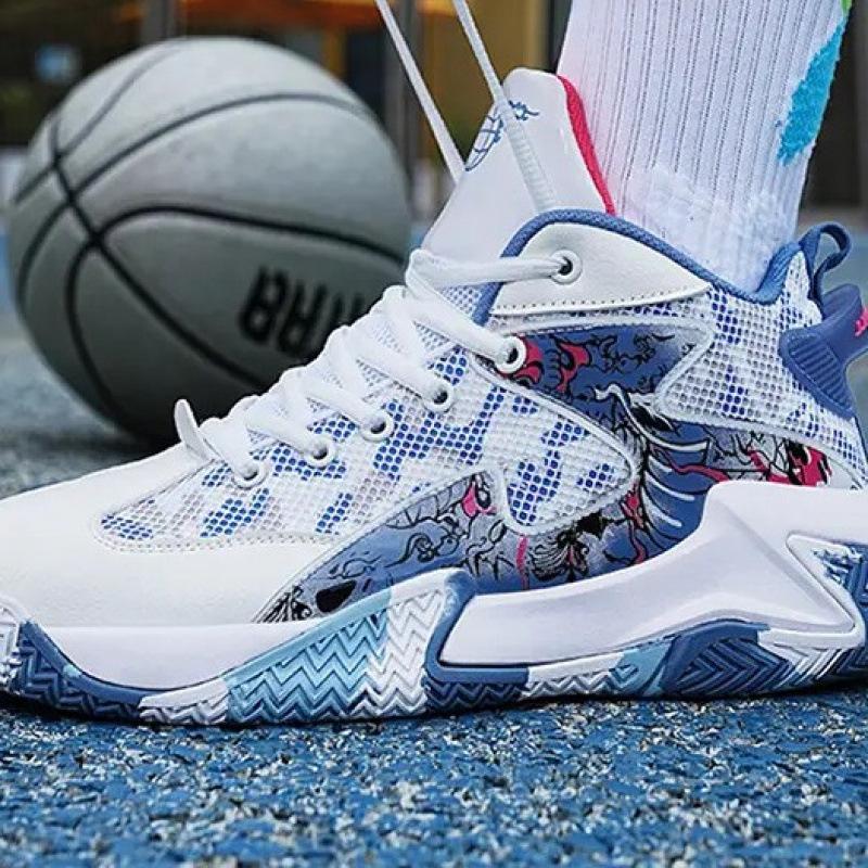 Basketball Shoes Men's Spring and Summer Teenage Couple Sports Shoes Students Sports Competition Training Shoes Boys Fashion Trendy Shoes