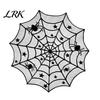 Dark Halloween Aesthetic Decor Tablecloth, Black Lace Spider Web Table Cover, Spooky Gothic Lamp Shade for Masquerade, Party, Dinner Decoration