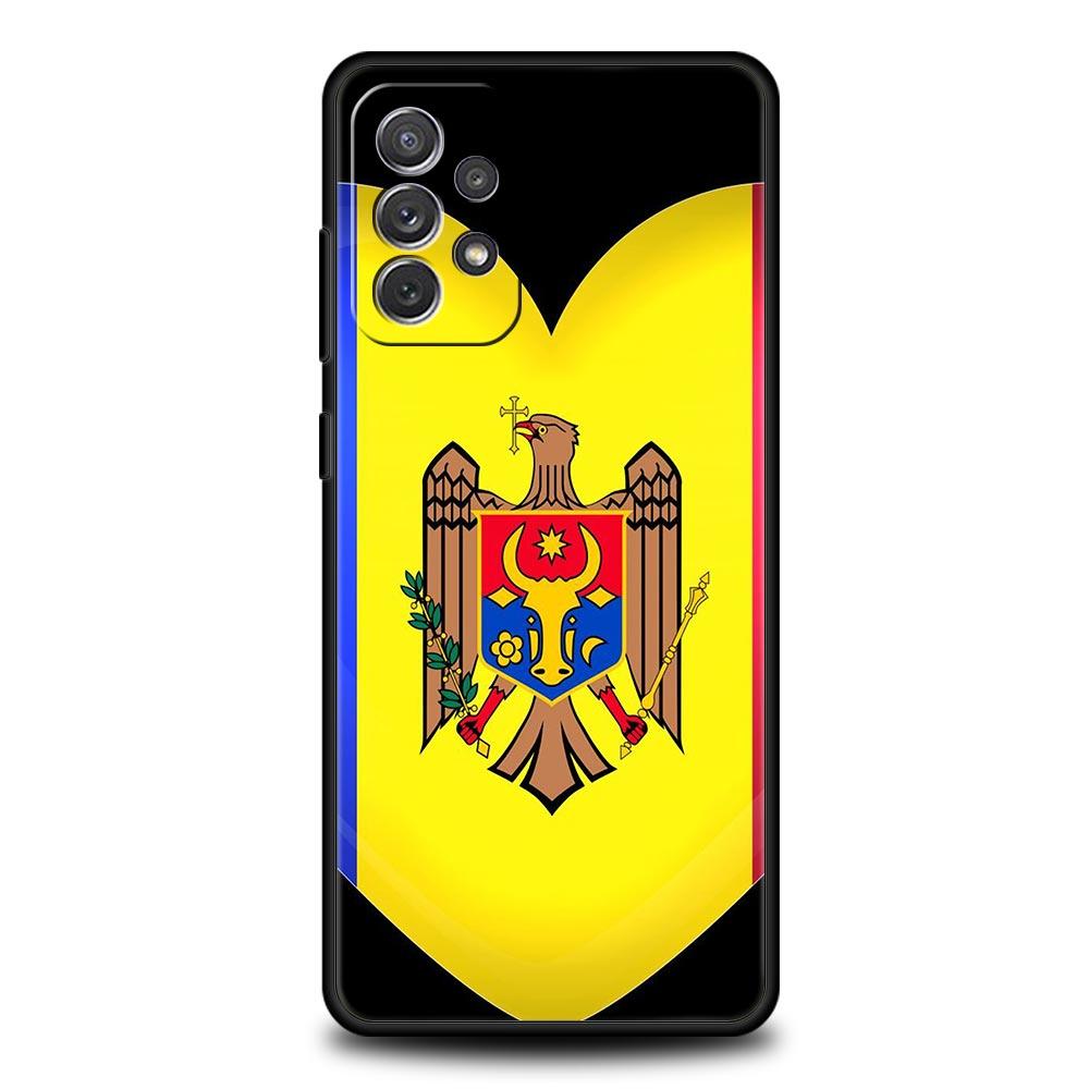 Moldawien Flagge Handyhülle Für Samsung Galaxy A15 A13 A51 A71 A41 A31 A21S A03S A05 A35 A32 A55 A23 A25 A33 A53 A73 5G Hülle