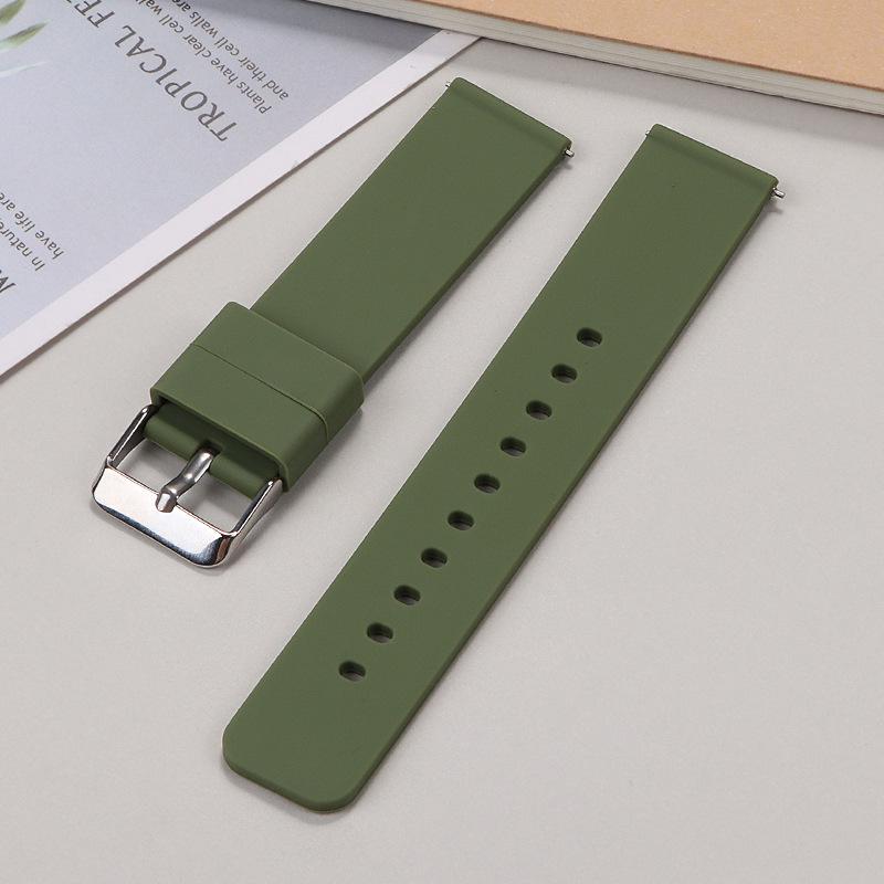 Snabbkopplingsbart Silikonarmband för Samsung & Huawei GT Smartklockor (16-24 mm) Tillgänglig nu