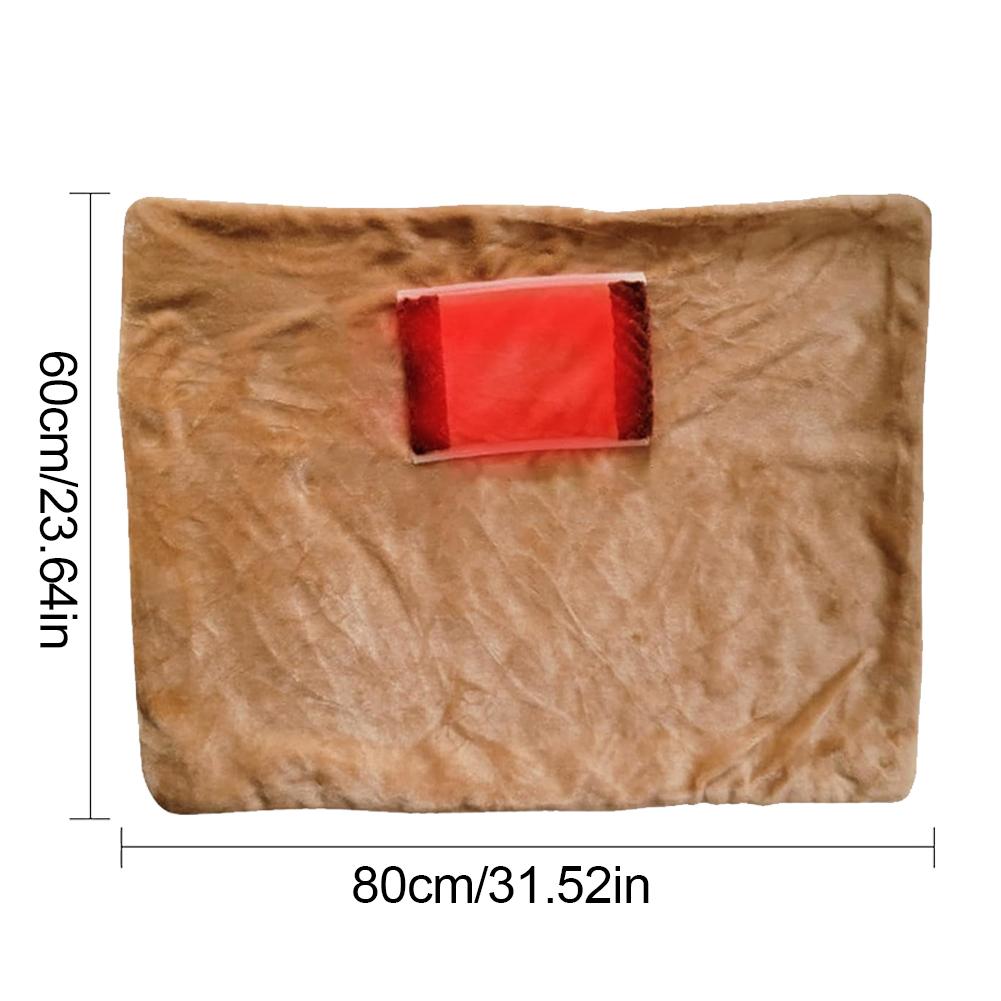 Winter Warming Blanket USB Rechargeable Portable Flannel Electric Blanket With Pocket Heating Blanket Hand Warmer Knee Blanket