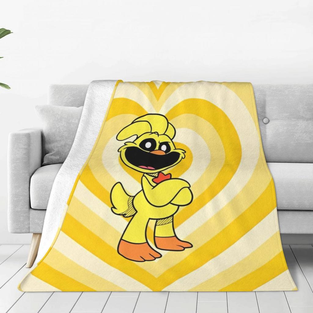 Smiling Catnap Heart Happy (1)-bayingimg Flannel Blanket Warm Throw Blanket for Bedroom Picnic Novelty Bedspread Sofa Bed Cover