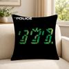 Band TThe PPolice Cushion Cover Soft Short Plush SkinFriendly Cushion Case for MultiScene Use