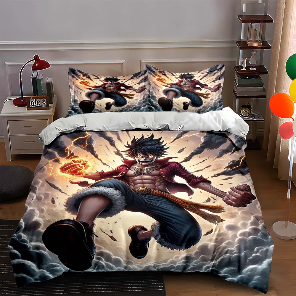 

Fiery anime character Bedding Duvet cover sets Duvet covers Pillowcases gifts (1 * Duvet Cover 2 * Pillowcases, without duvet insert) 135x200cm