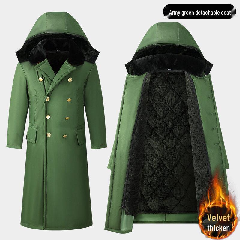 

Jundingying Military Green Waterproof Detachable Overcoat