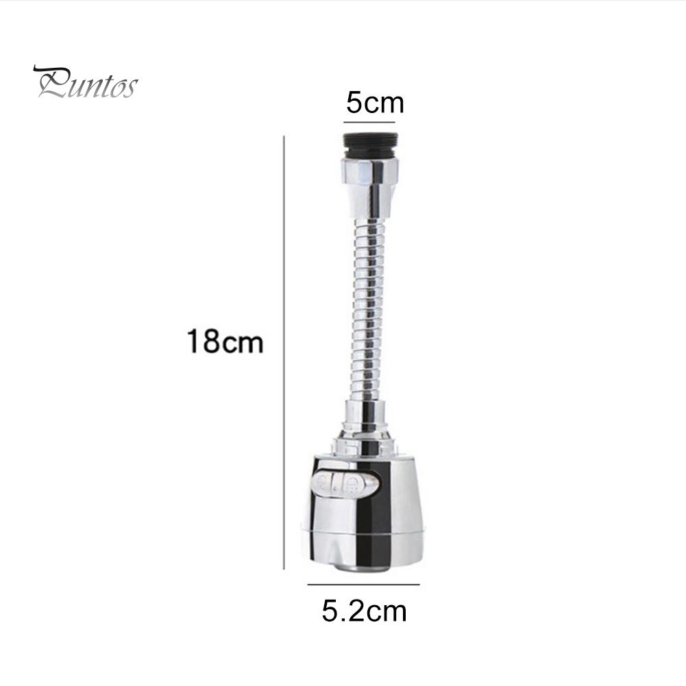 Puntos Kitchen 360 Degree Rotary Splash-Proof Home Faucet Sprayer Water Tape Nozzle