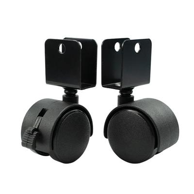 Nou cu Roți pivotante cu frână Hardware pentru mobilier Roată de înlocuire Caster 40mm Roți cu role din plastic Scaun de birou Canapea