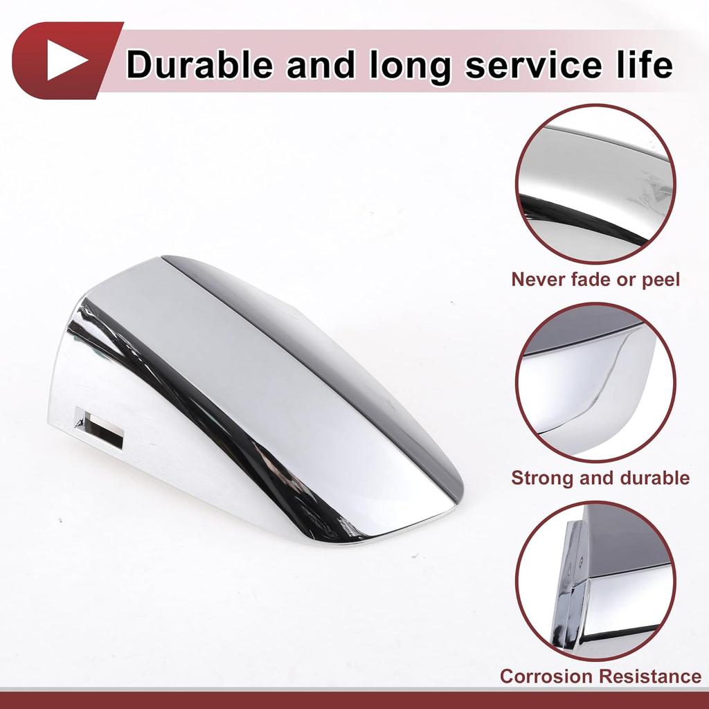 Front Left Exterior Door Handle Cover for Kia Optima 2016-2020 Door Handle Cover No.82652D4020 Grey ABS