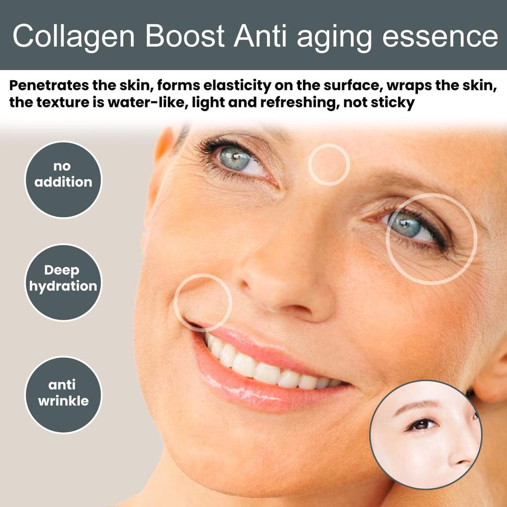 Jaysuing Collagen Anti-aging Essence Dilutes Fine Lines Moisturizing Moisturizing Firming Skin Facial Essence