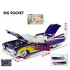 1:24 Eldorado Biarritz BIG ROCKET Alloy Model Car Toy Diecasts Metal Casting Sound and Light Car Toys For Children Vehicle