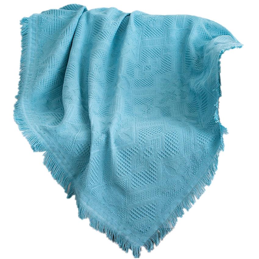 Polyester Blending Sofa Cover Plaid Blanket High Quality All Seasons Can Be Used Nap Blanket Cover Adults Kids Plaid Home Hotel