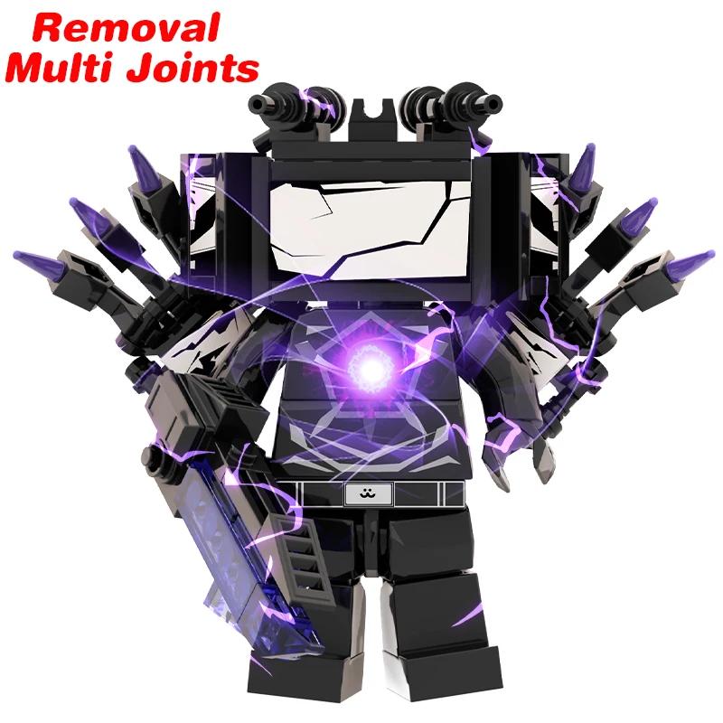 Nouvelles Figurines d'Action Multi-Articulées Skibidi Toileted TVman Blocs de Construction Modèle TVman Speakerman Cameraman Jouets pour Cadeau d'Enfant