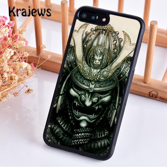 Krajews Japan Samurai Helmet Soft Phone Case Cover For iPhone 17 Air 16 15 14 plus 11 12 13 pro max Plus coque Fundas