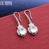 925 Sterling Silver Simple AAA Zircon Pendant Earrings - Exquisite Gift Jewelry