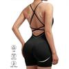 Women's Nude Feel Backless Yoga Jumpsuit - Spring/Summer Fit