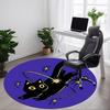 1 Stück Hexerei Magie Büro Runder Teppich, Unter Bürostühlen Schlafzimmer Wohnzimmer Heimdekoration, Raumdeko