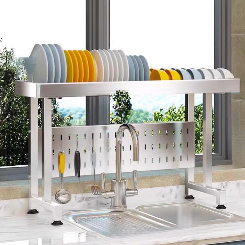 Cloud Frost Retractable Dish Drying Rack & Storage Shelf