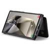 JEEHOOD J05 For Samsung Galaxy S24 Ultra Case Leather Mobile Cover with Detachable Magnetic Card Bag