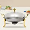 2.5l Circular  Pot Stainless Steel 24cm  Pot Buffet Heater