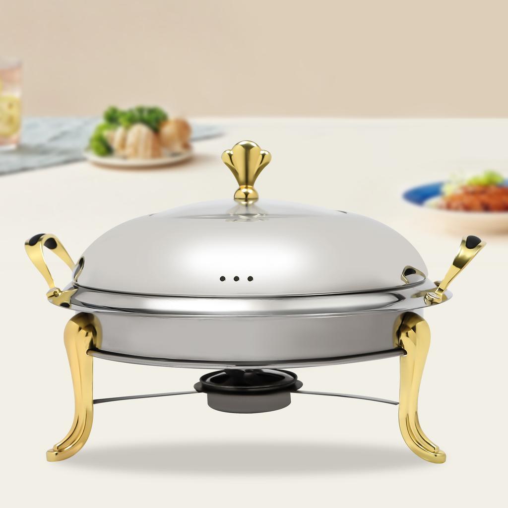 2.5l Circular  Pot Stainless Steel 24cm  Pot Buffet Heater